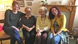 Hollie and Nicola with Auntie June and Gaga