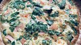 Salmon egg and cream cheese wrap