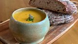 Apricot, Carrot, Lentil & Rosemary Soup