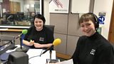 Issy Booth and Amy Roche from Suffolk Rape Crisis, co-hosting the Takeover show.