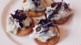 Herring with sour cream and apple