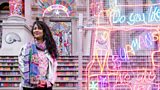 Chila Kumari Singh Burman transforms the front of Tate Britain with her installation 'remembering a brave new world'.