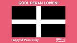 Download and print your St Piran's flag to display at home on St Piran's Day