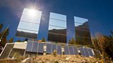 Sun reflecting mirrors in Rjukan, Norway