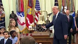 Trump rings market bell