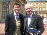 Aonghas MacLeòid còmhla ri Sebastian Coe