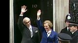 Margaret Thatcher arrives at Downing St, 1979