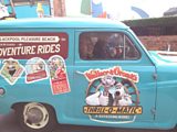 Mark Lawson and Nick Park in the van