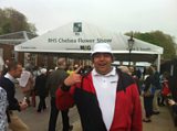 Martin outside The Chelsea Flower Show