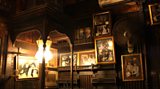 Faded photos of prestigious alumni adorn the walls in El Fishawi, Cairo’s oldest café