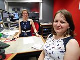 Laura with Jane Duffas from What the Frock