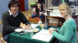 Stephen Mangan & Claire Skinner recording 'Lunch'