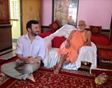 Alex Bellos with the Shankaracharya of Puri