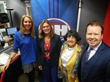 Laura with the the Bargain Hunt team