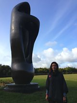 Julia at the Henry Moore Foundation