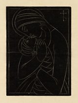 Eric Gill - Christmas Card: Madonna & Child (1922)