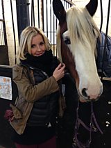 Helen faces her fear of riding