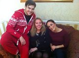 Laura with Sam Attwater and Helena Blackman