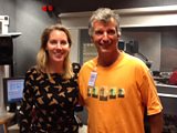 Laura with comedian and writer Tony Hawks