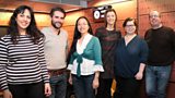 Guests and presenters in the studio