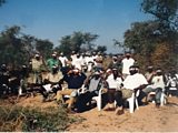 Eclipse watchers in Zambia, 2001