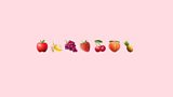 A selection of fruit emojis.