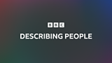 A small image with a tv logo and describing people is on top of a dark ambient background