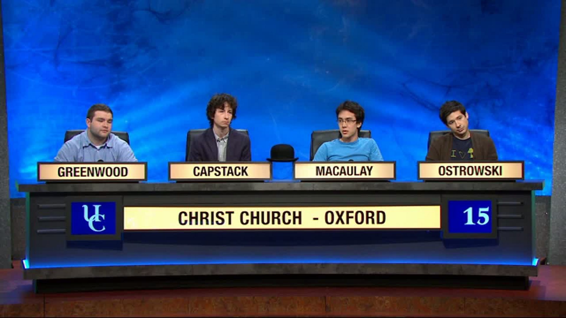 BBC Two University Challenge, 2013/2014, Episode 19, Clare Cambridge