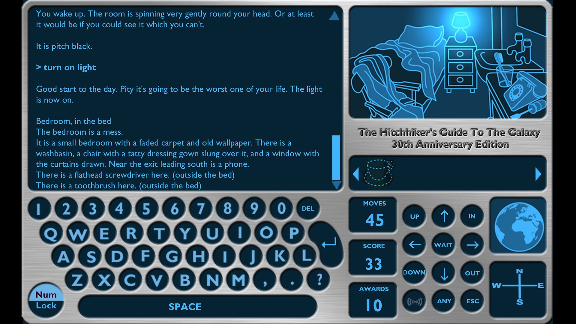 BBC Radio 4 - The Hitchhiker's Guide to the Galaxy - Game hints