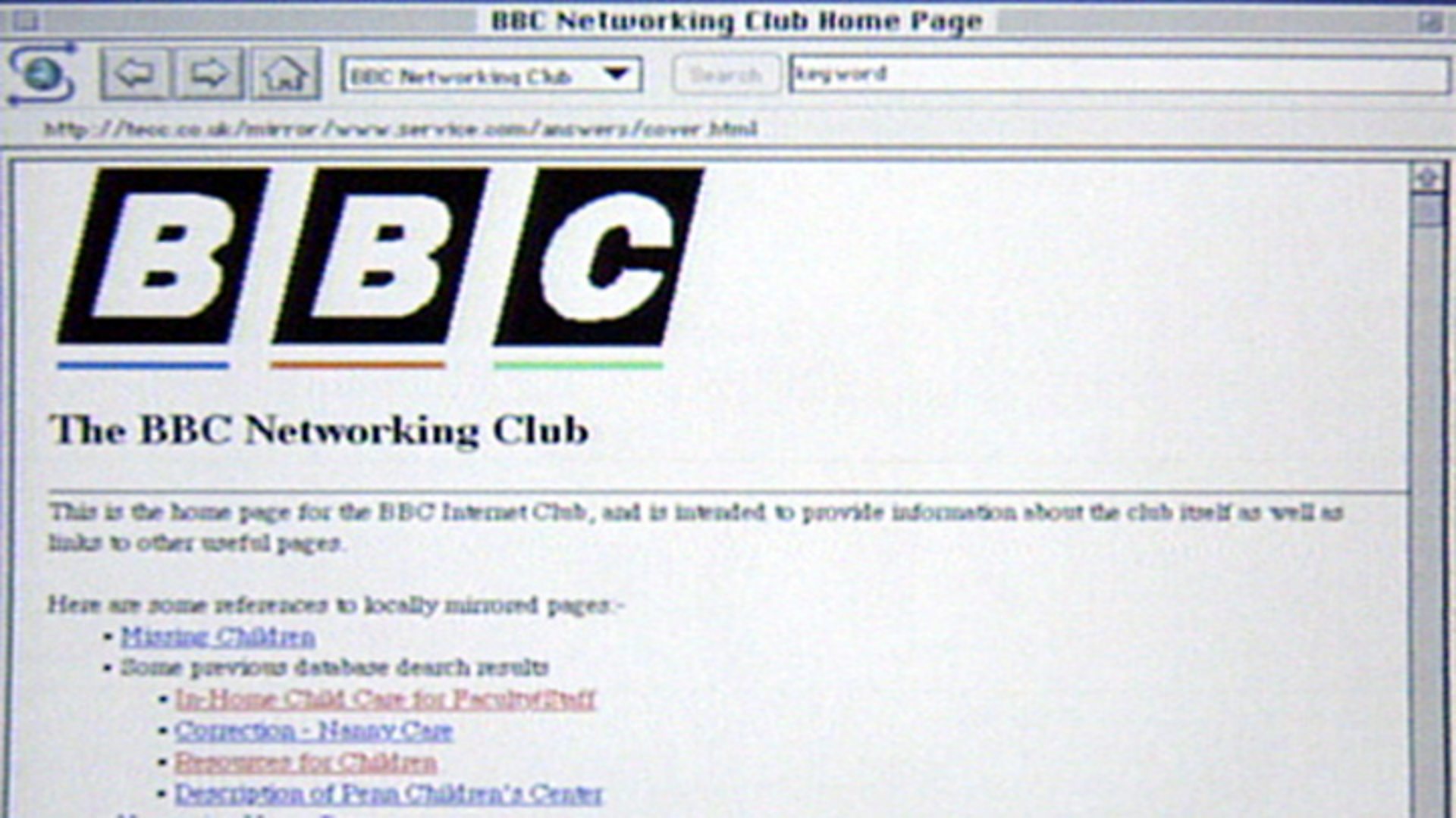 Launch of BBC Networking Club - History of the BBC