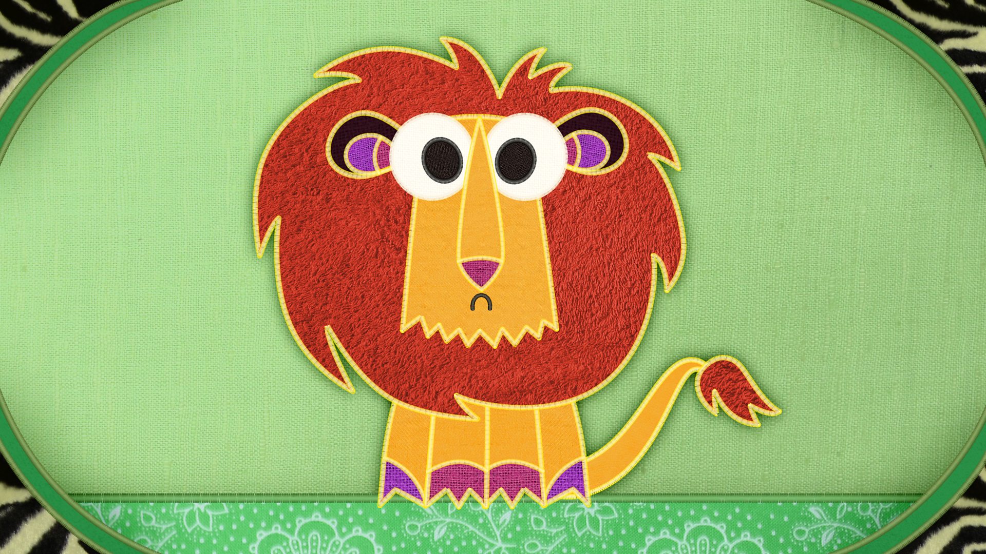 BBC iPlayer Patchwork Pals Series 1 5. Lion