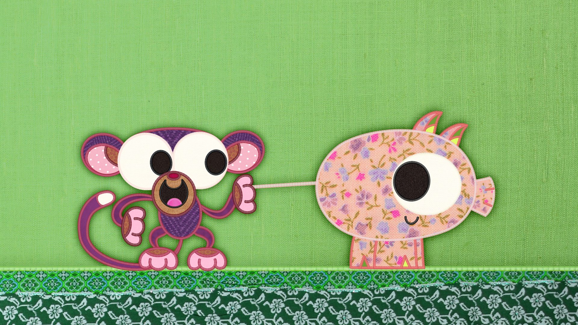 BBC iPlayer Patchwork Pals Series 1 7. Monkey