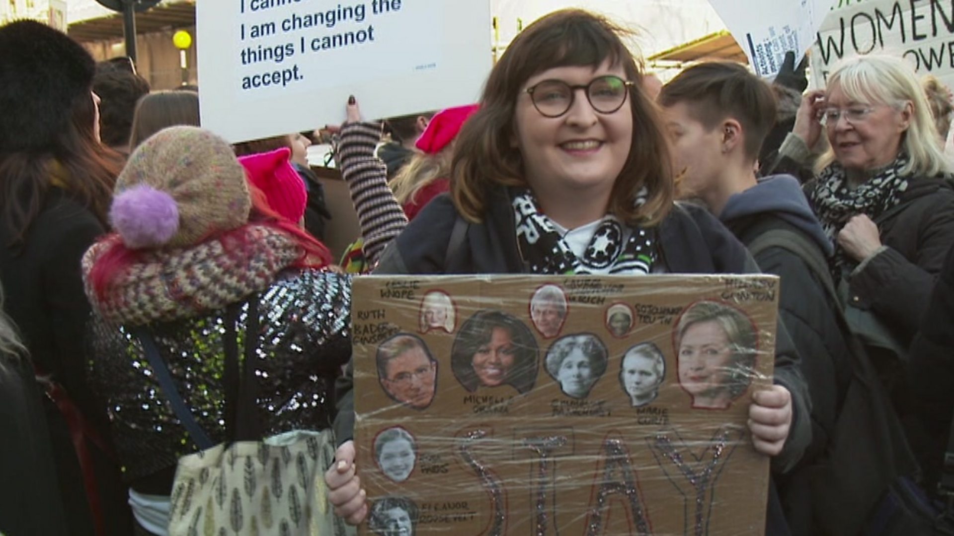 Munira Ahmed: Life as the face of the Trump resistance - BBC News