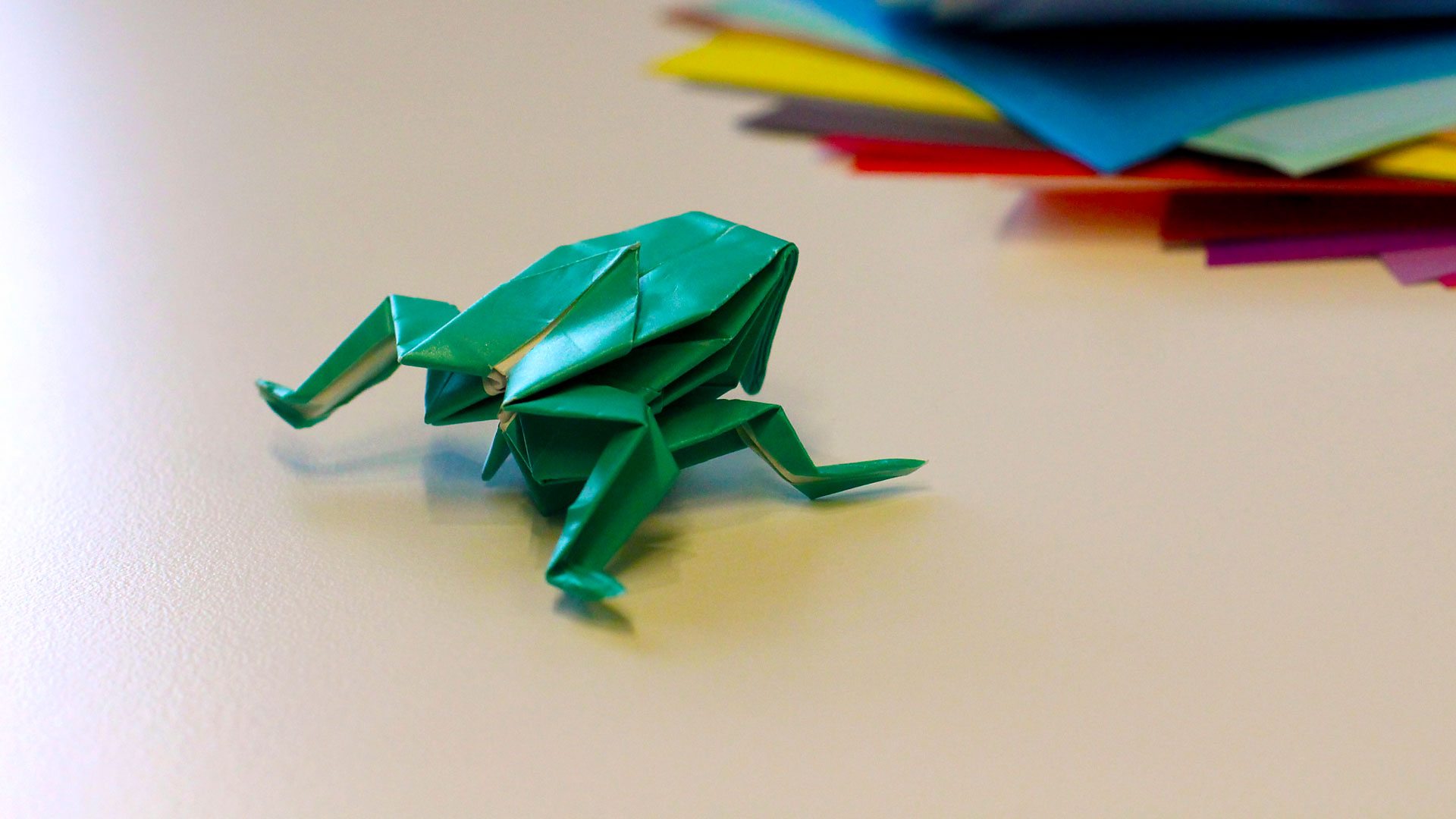 paper jumping frog