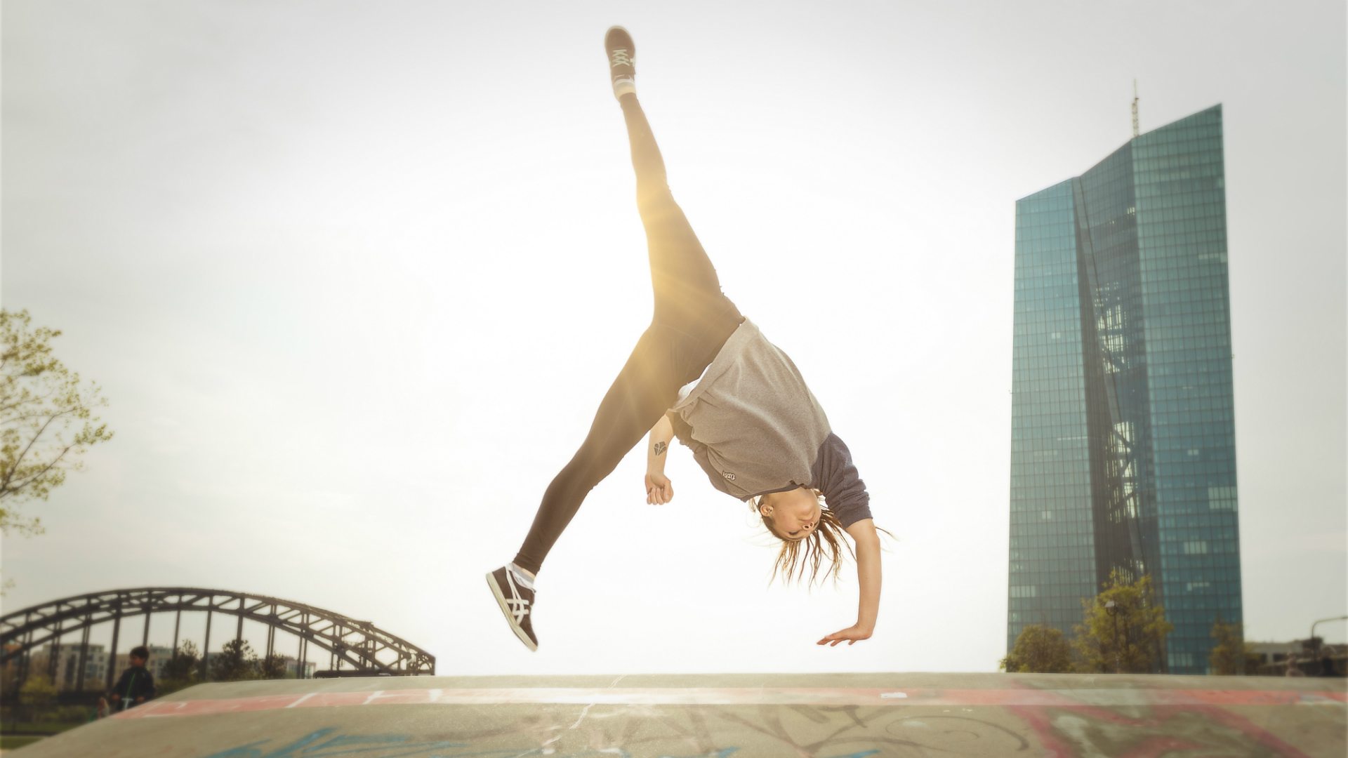 Parkour's leading lady Silke Sollfrank on quitting gymnastics - BBC News