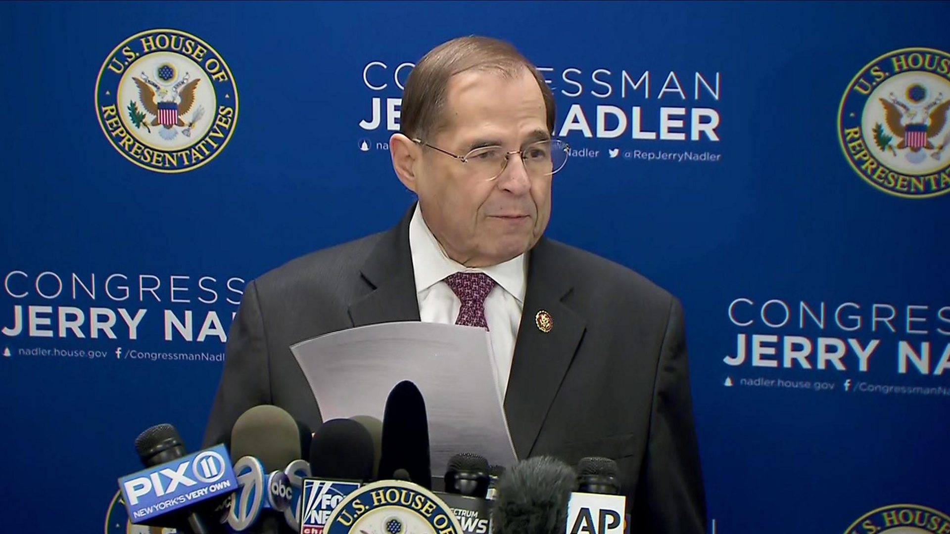 Mueller Report Has Disturbing Evidence Of Obstruction Nadler Bbc News
