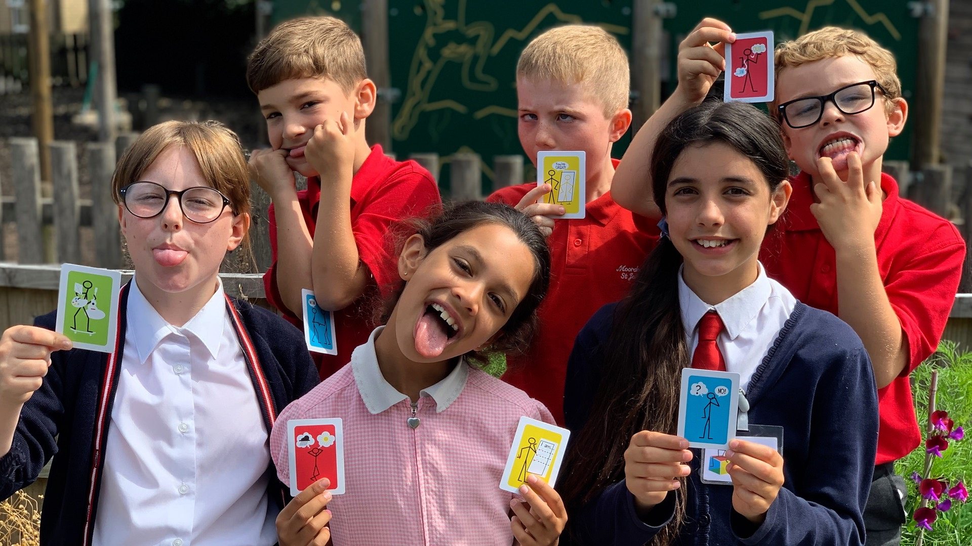 School Children Using Trick Cards To Manage Stress c News