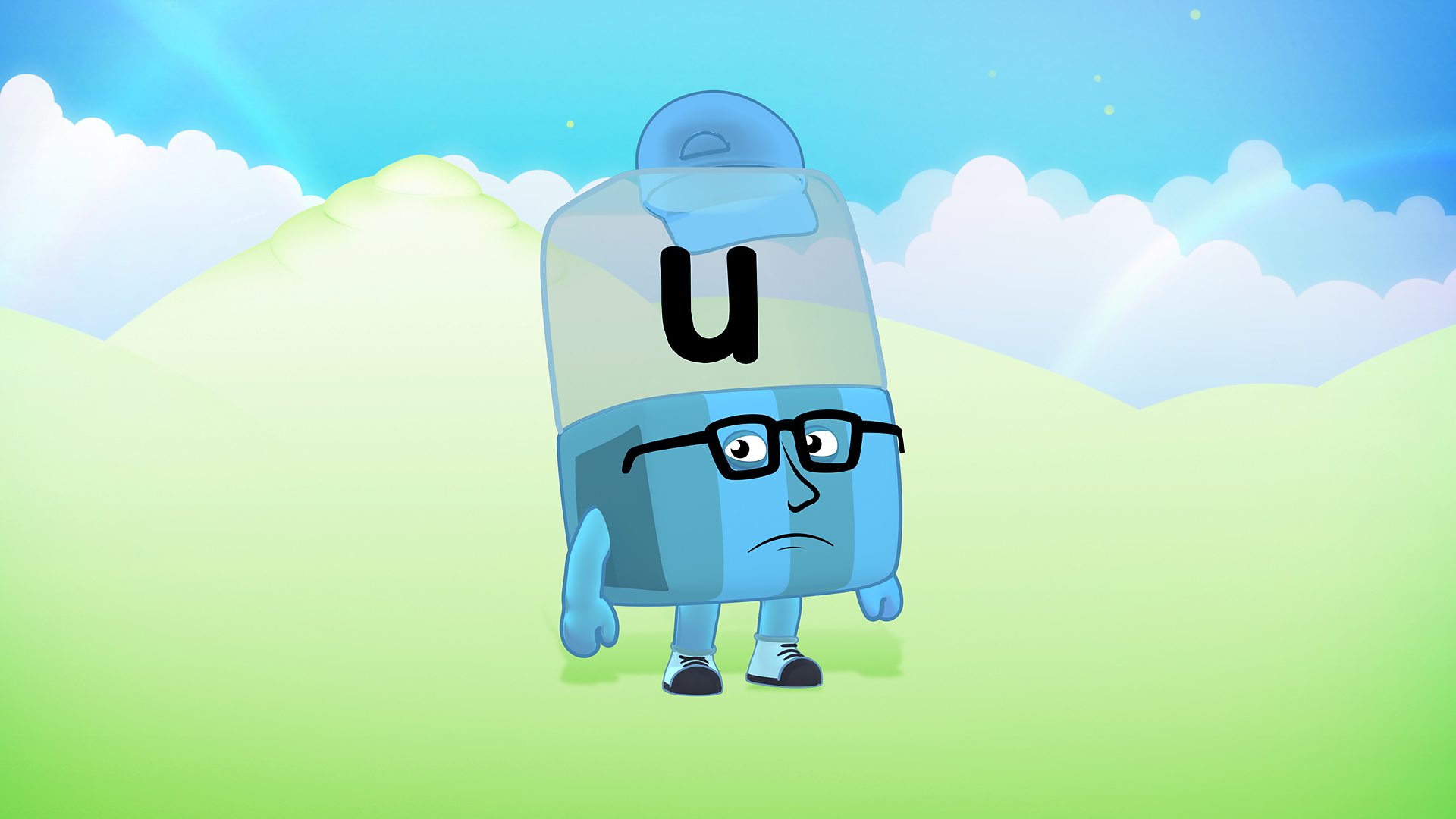 BBC iPlayer Alphablocks Magic Words 21. Meet Alphablock U