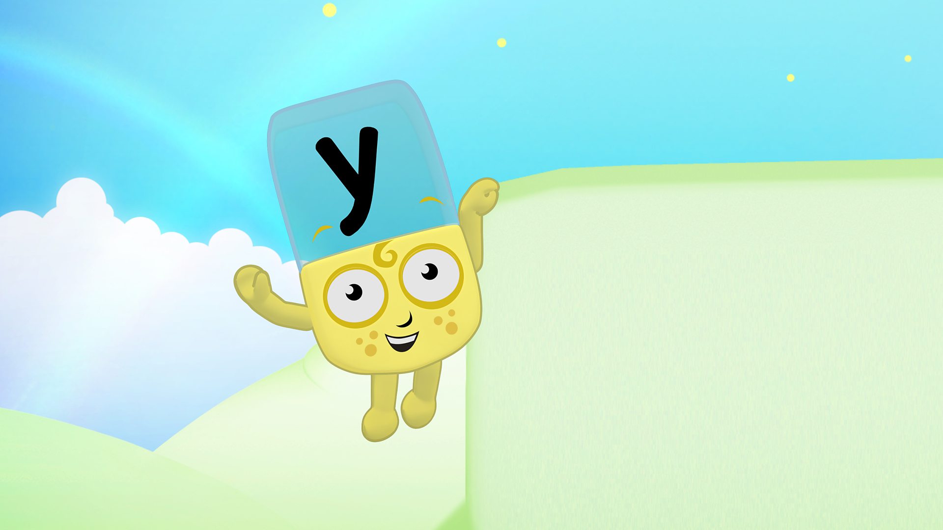 BBC IPlayer - Alphablocks - Magic Words: 25. Meet Alphablock Y