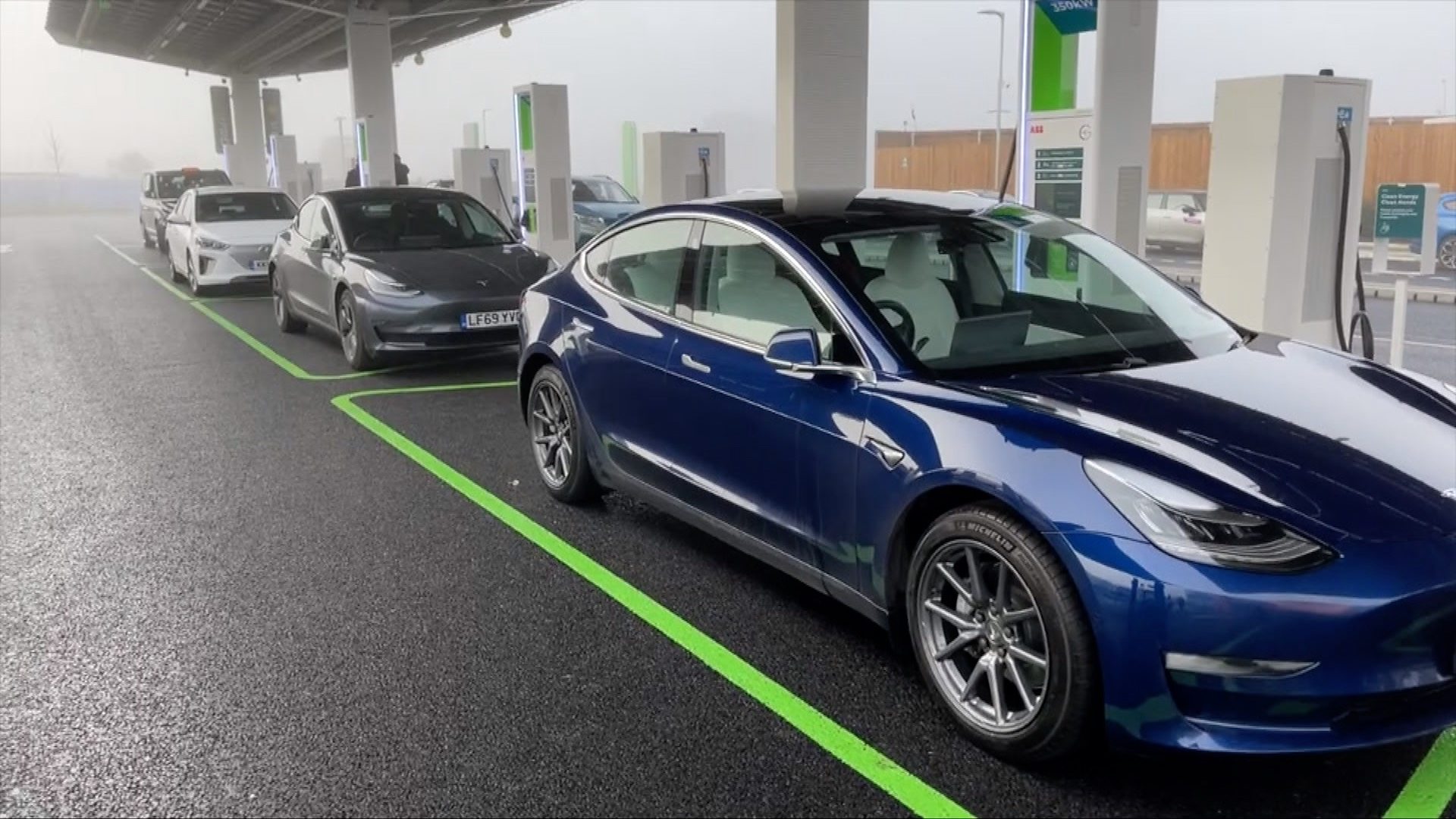 Braintree Electric Car Forecourt A Uk First Bbc News