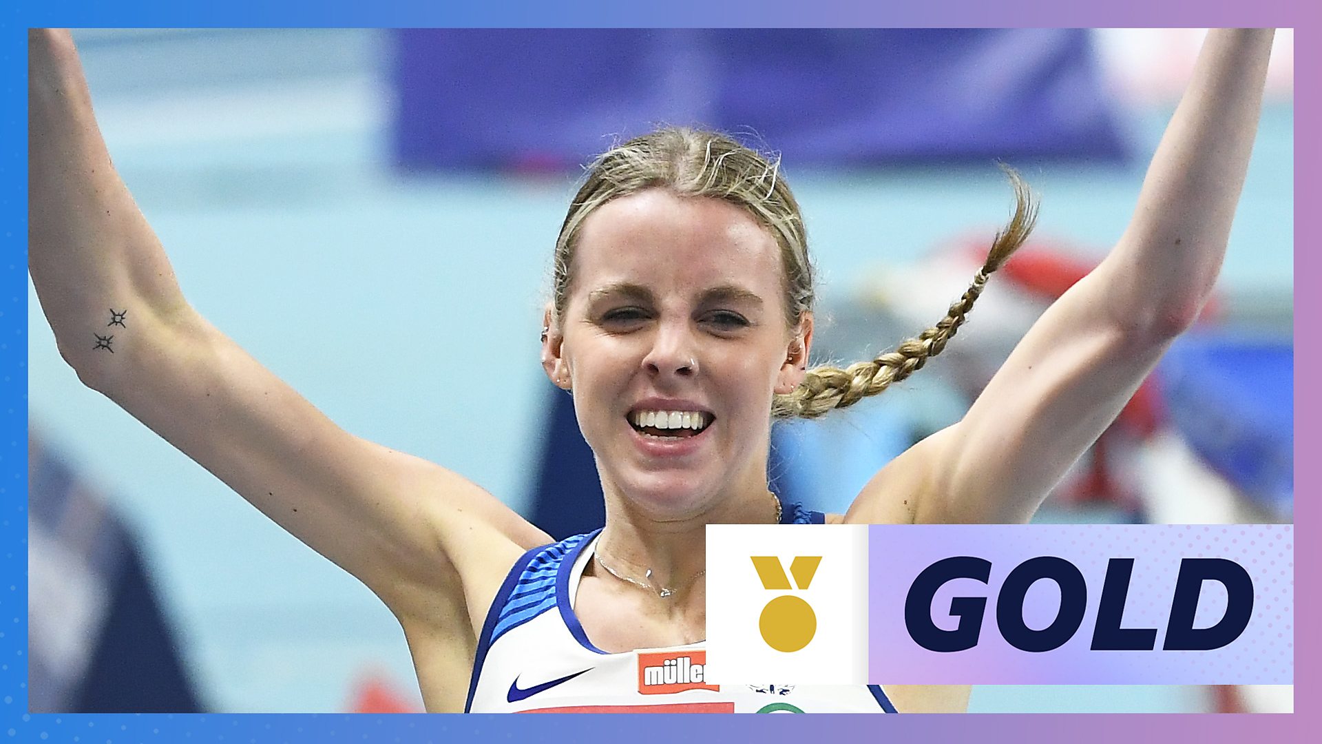 European Indoors 2021 Keely Hodgkinson Wins Gold In 800m Final Bbc Sport