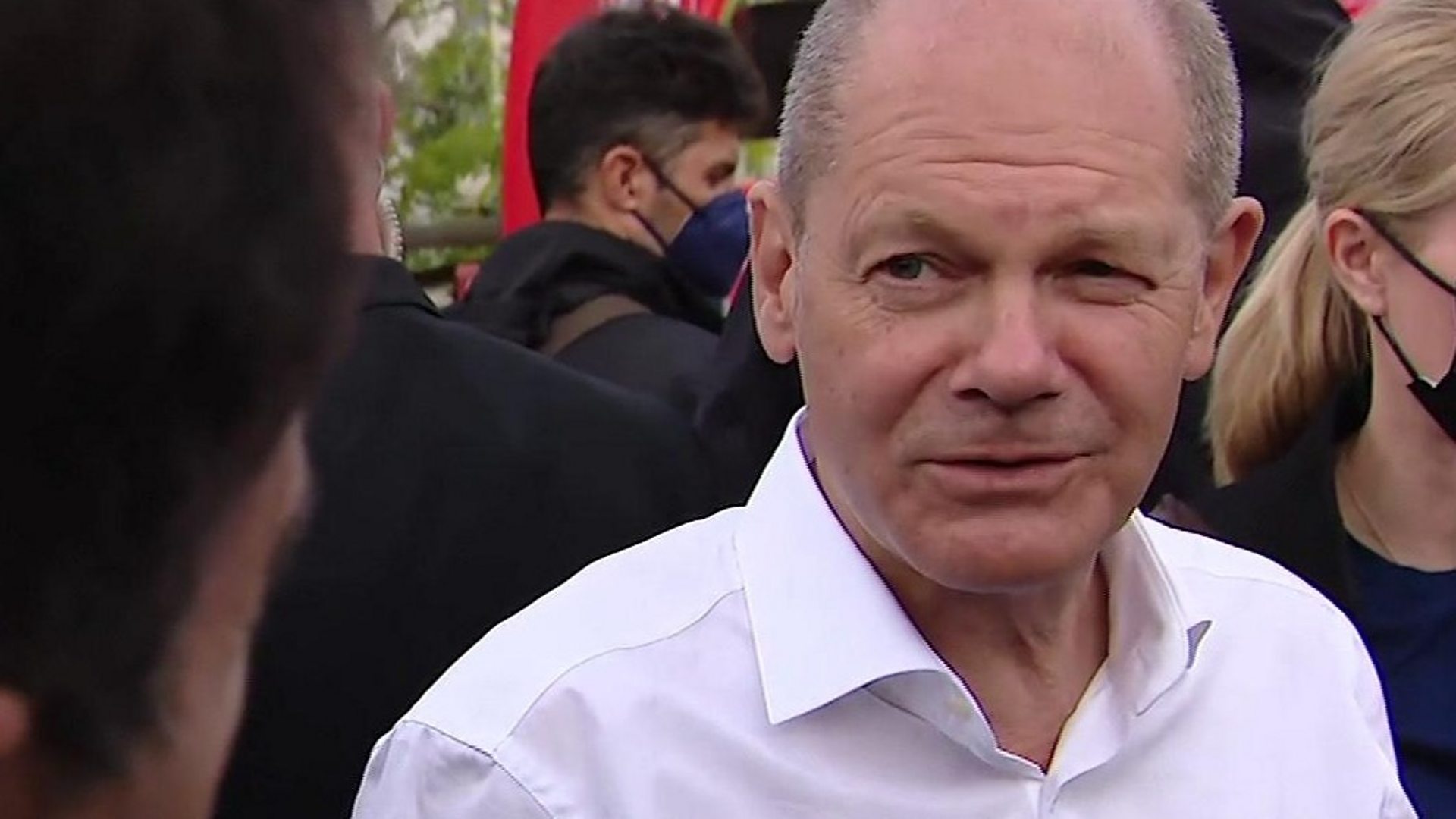 german frontrunner olaf scholz eu and uk will have to work together as friends bbc news