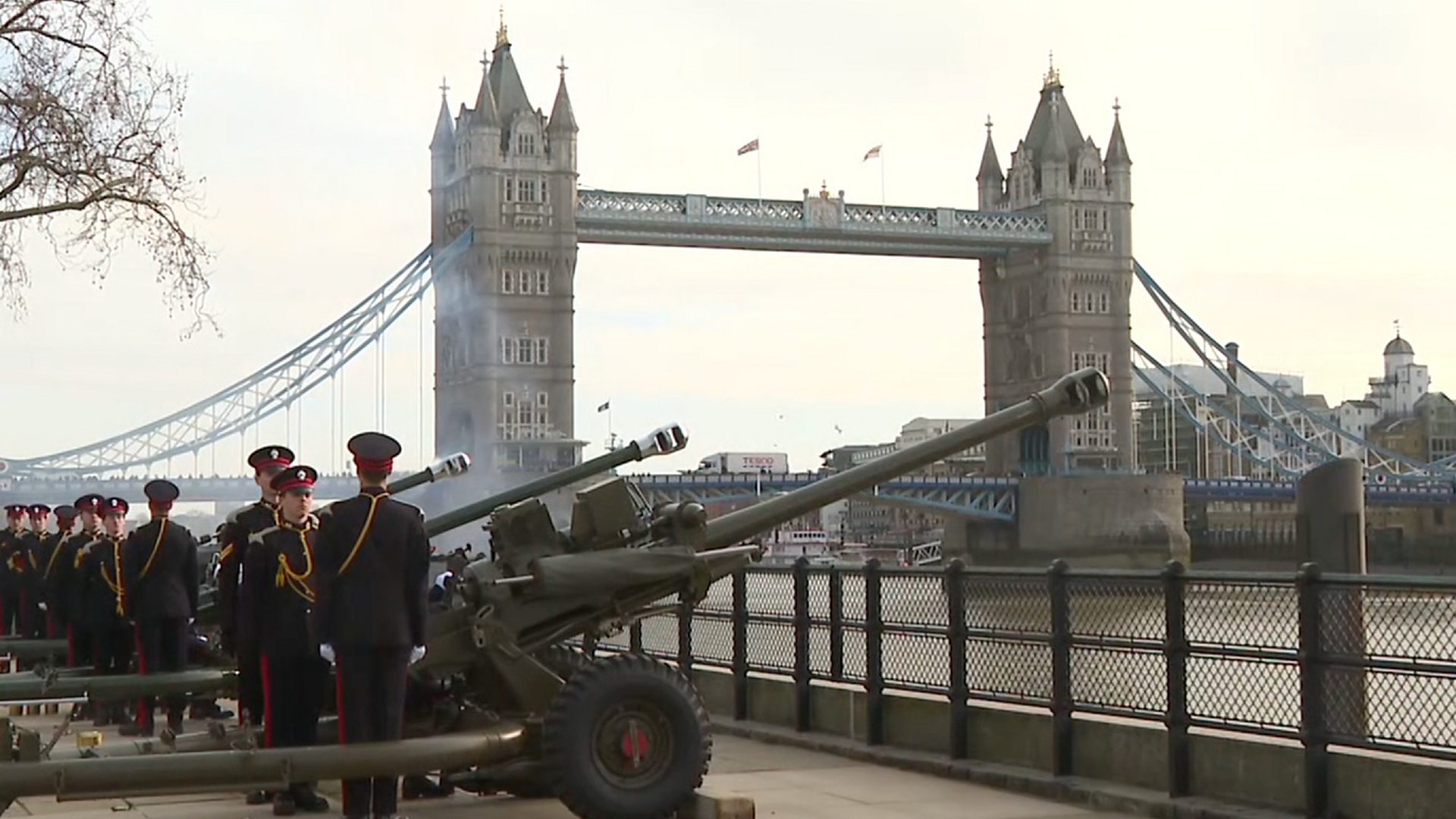 Gun Salutes Held Across The Country For The Queen's 93rd Birthday