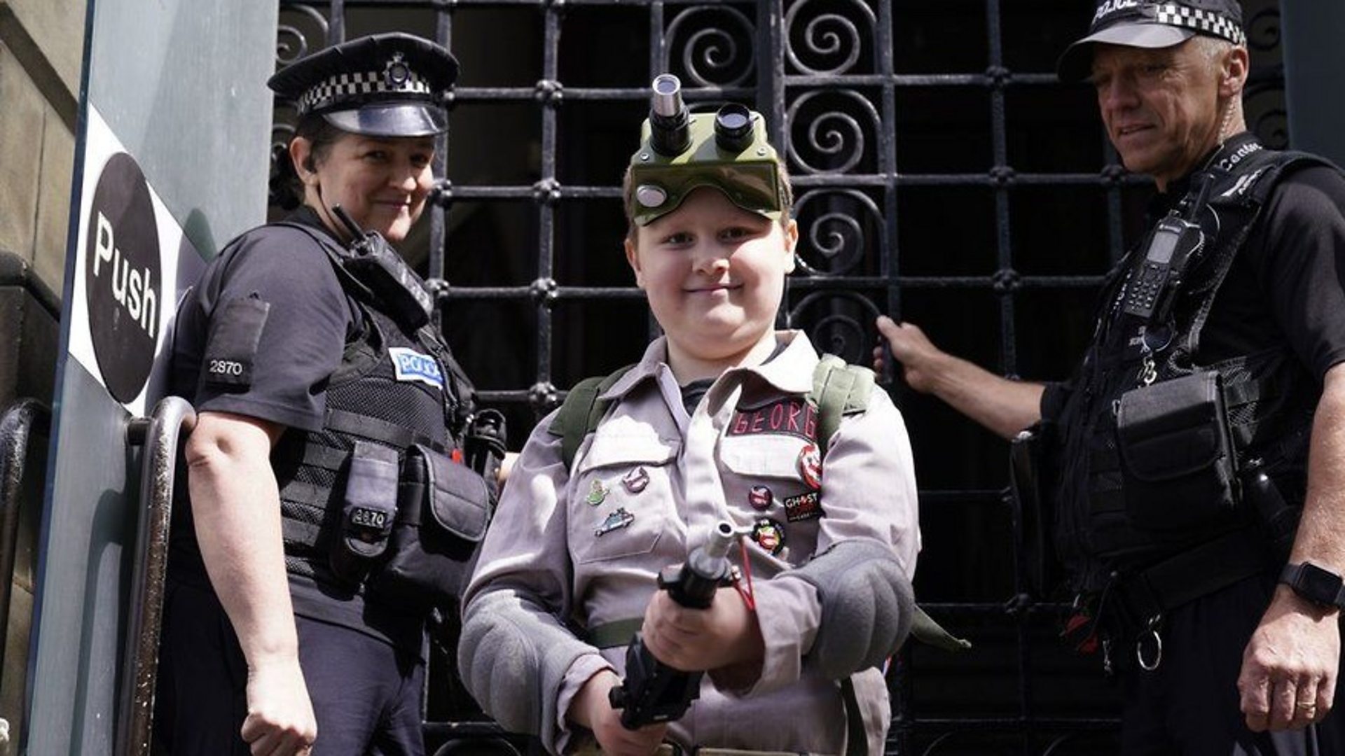 Ghostbusters superfan, 8, with heart condition, enjoys dream day out in  Leeds