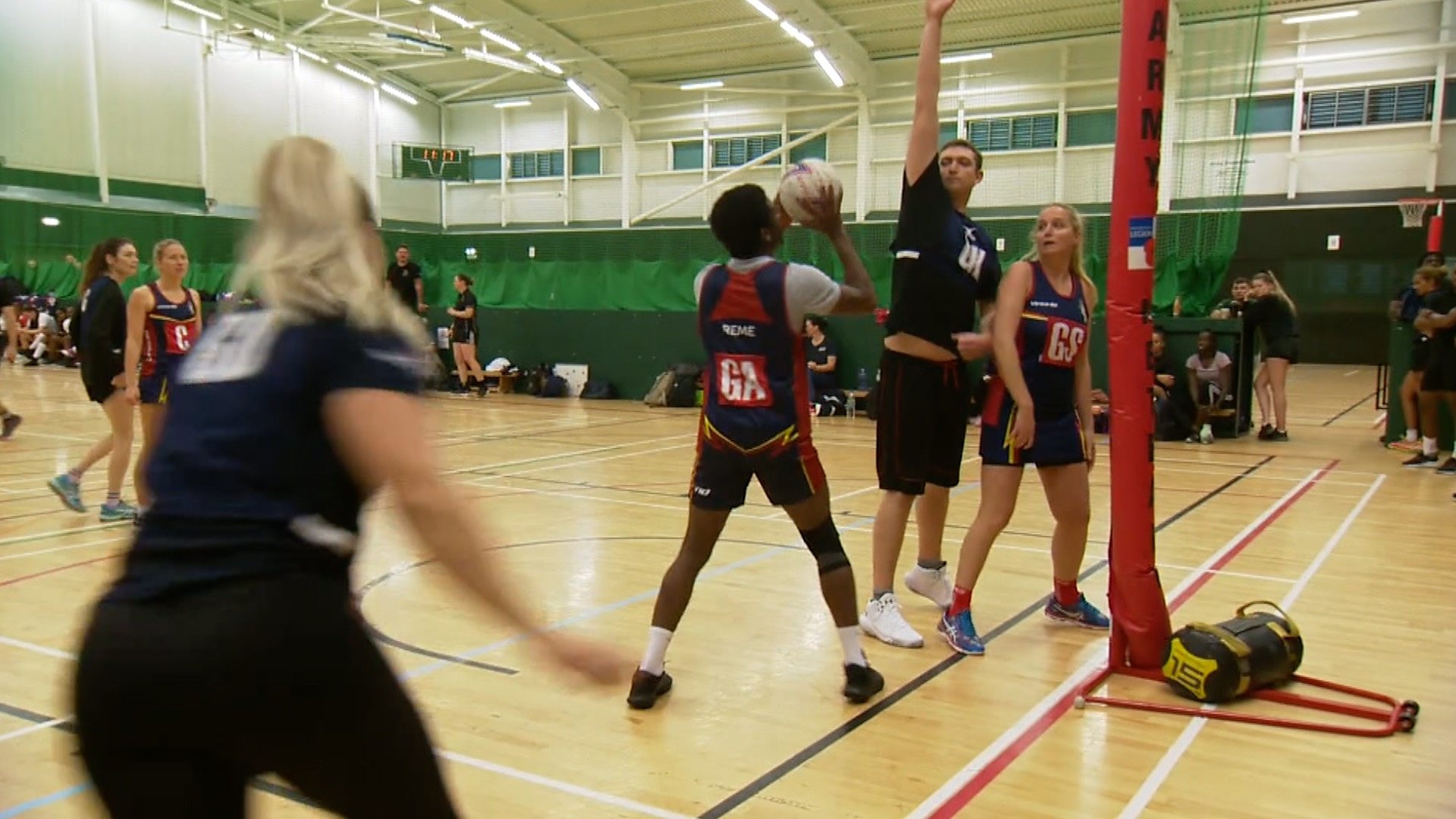 Men in the British Army are embracing netball