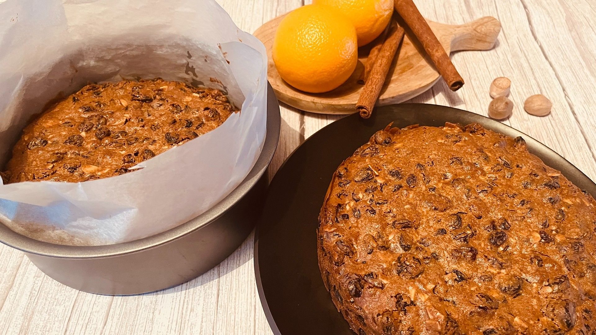 Fig, apricot and pistachio Christmas cake