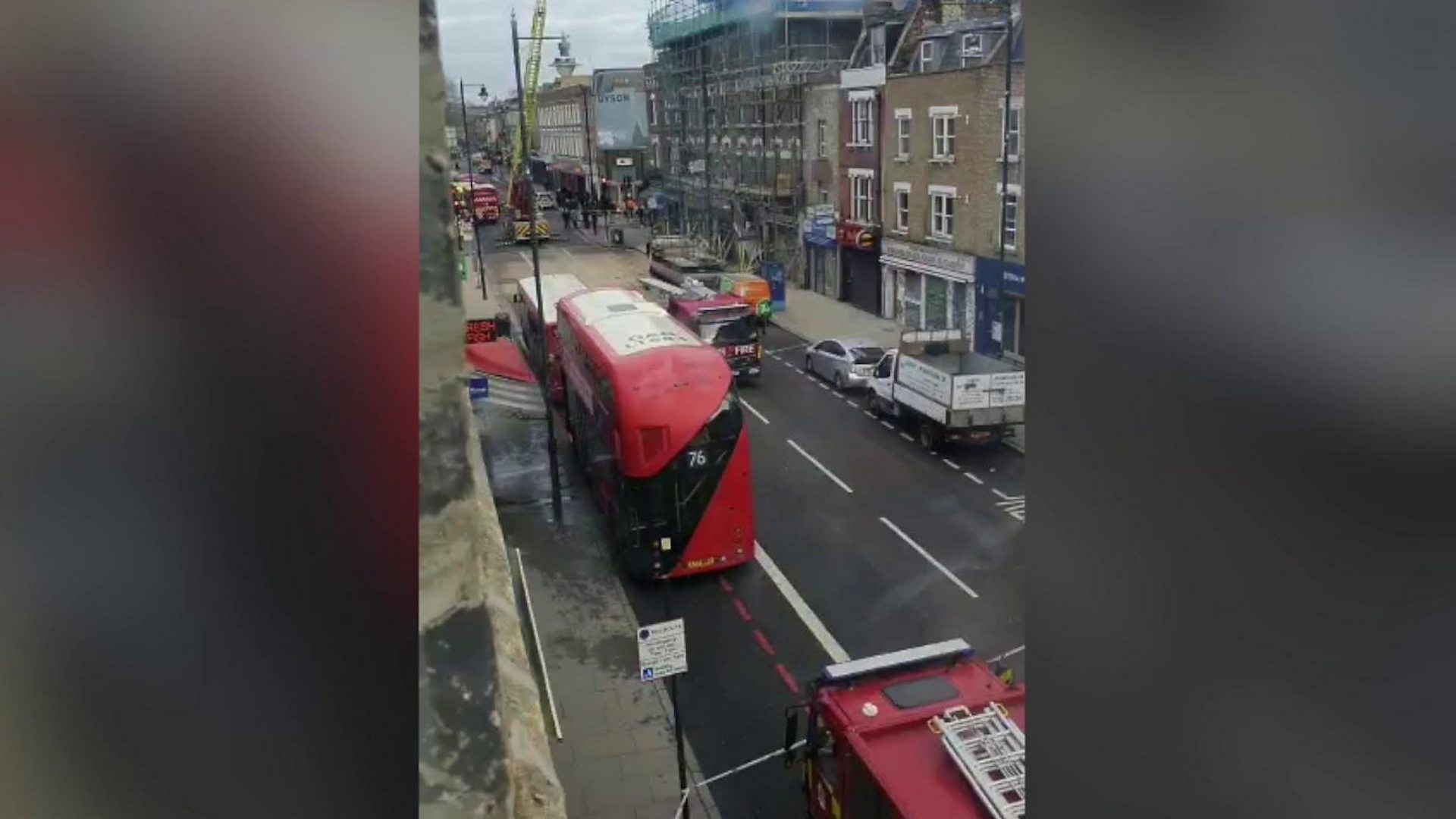 Stoke Newington Building collapse forces road closure