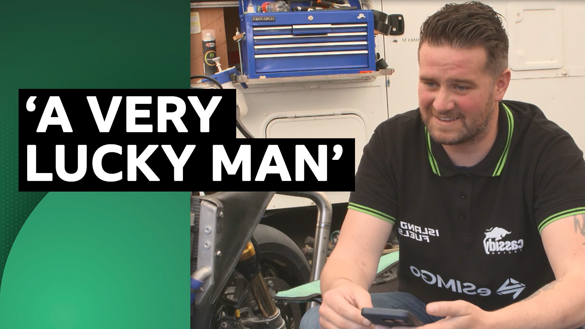 Watch: Cassidy reacts to NW200 crash