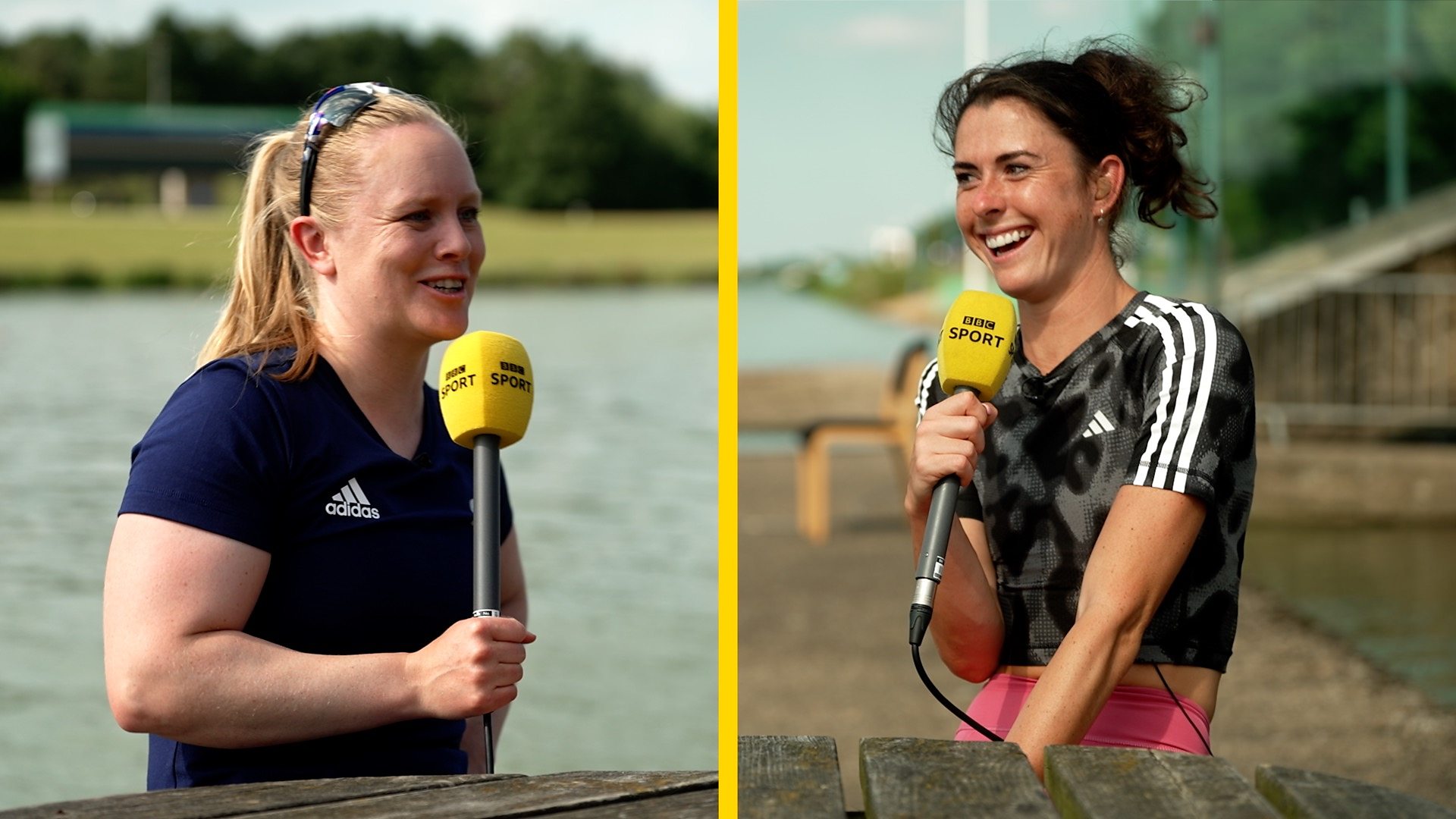 Olivia Breen meets shot put world champion Sabrina Fortune