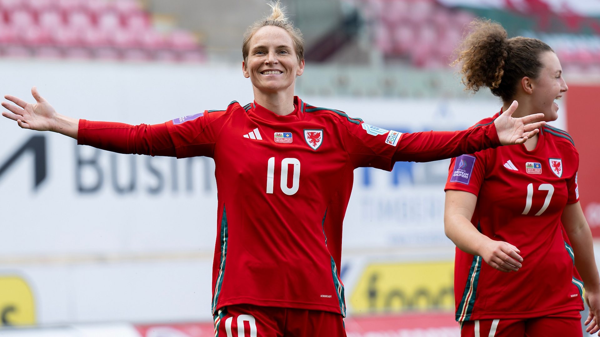 Watch: Jess Fishlock scores a record breaking 45th goal for Wales